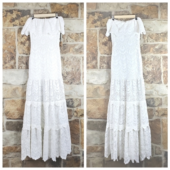 NWT Nightcap 1 XS XXS Positano Lace Maxi Bohemian Boho Dress Gown - Picture 3 of 10